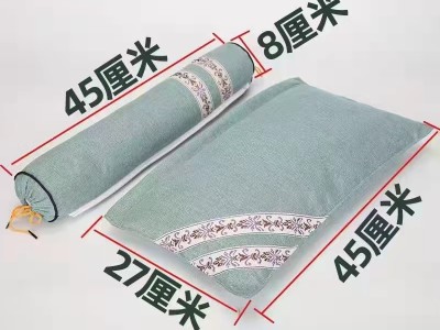 艾草方形连体颈枕图6