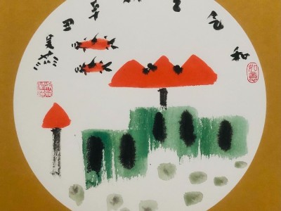 南阳女企业家协会书画院院长卡纸小画图4