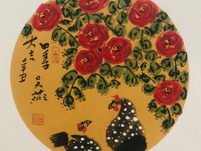 南阳女企业家协会书画院院长卡纸小画图5